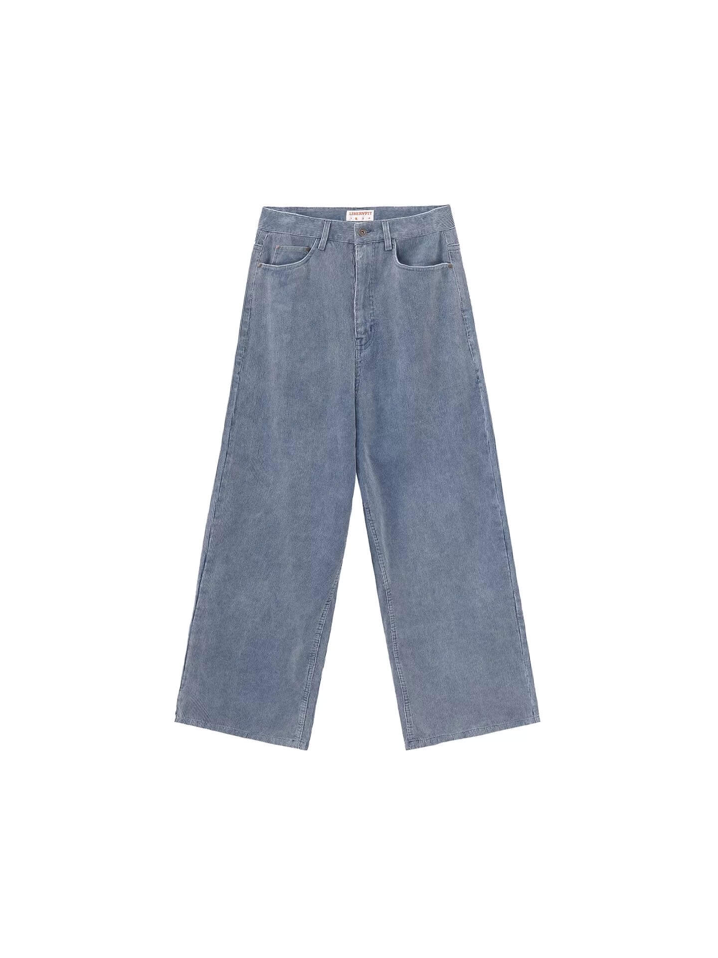 LIBERAFIT Vintage Corduroy Baggy Pants
