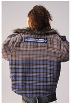 Remedy Gradient Plaid Quilted Lined Shirt Jacket