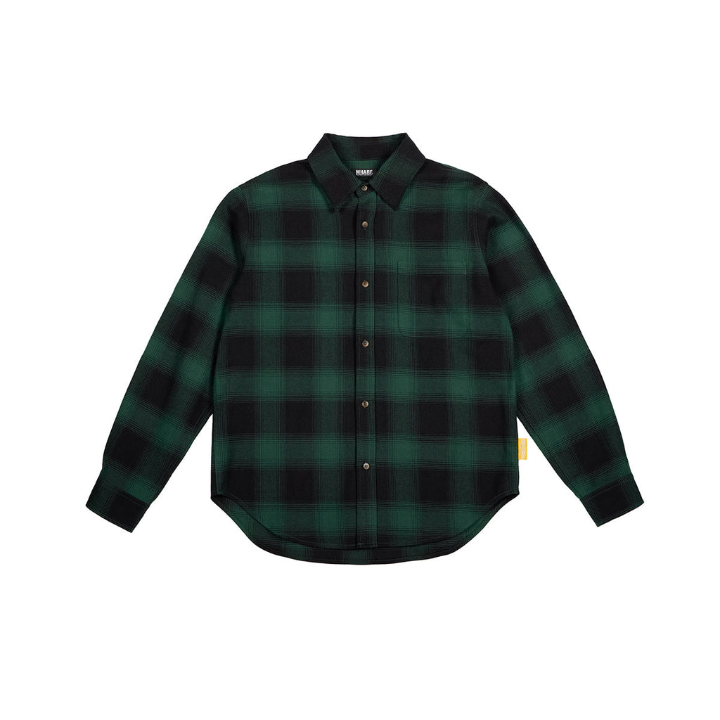 MHARF Classic Flannel Plaid Long Sleeve Shirt