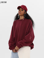 JHYQ Basic Logo Embroidered Heavyweight Sweater