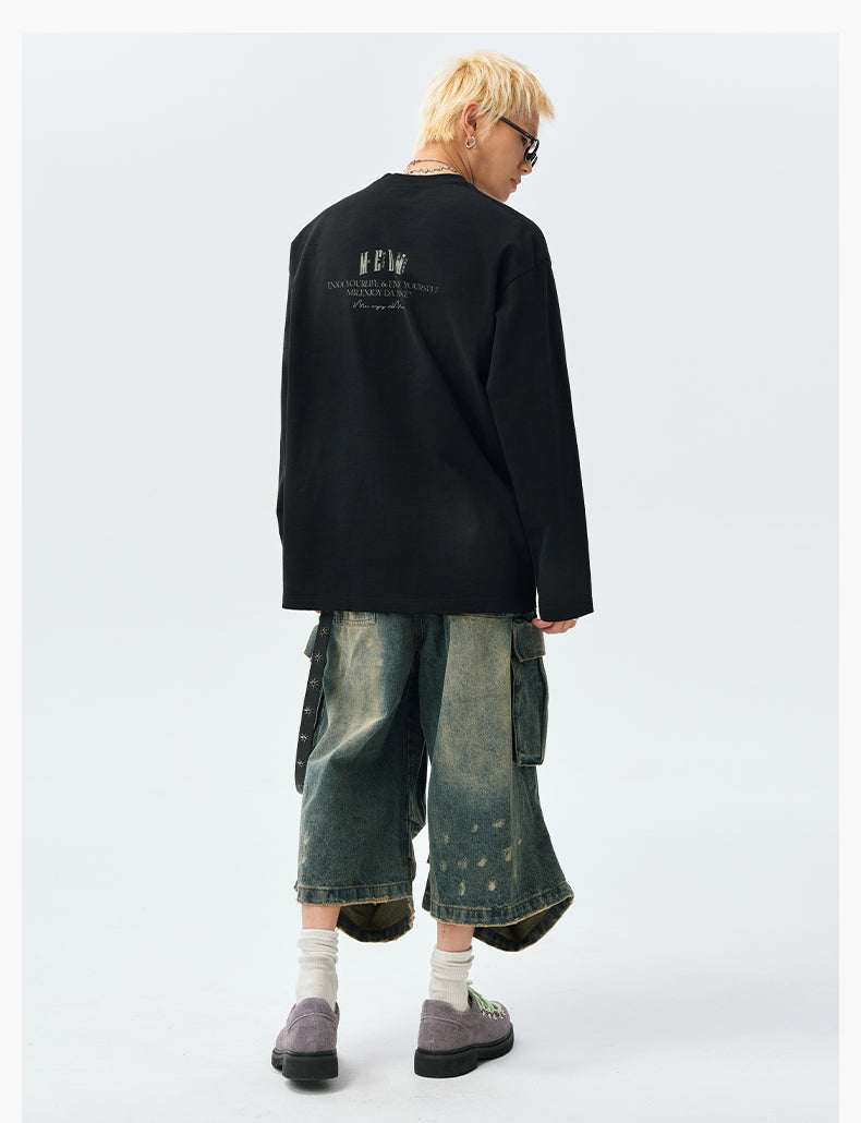 MEDM Clown Oil Painting Long Sleeve Tee