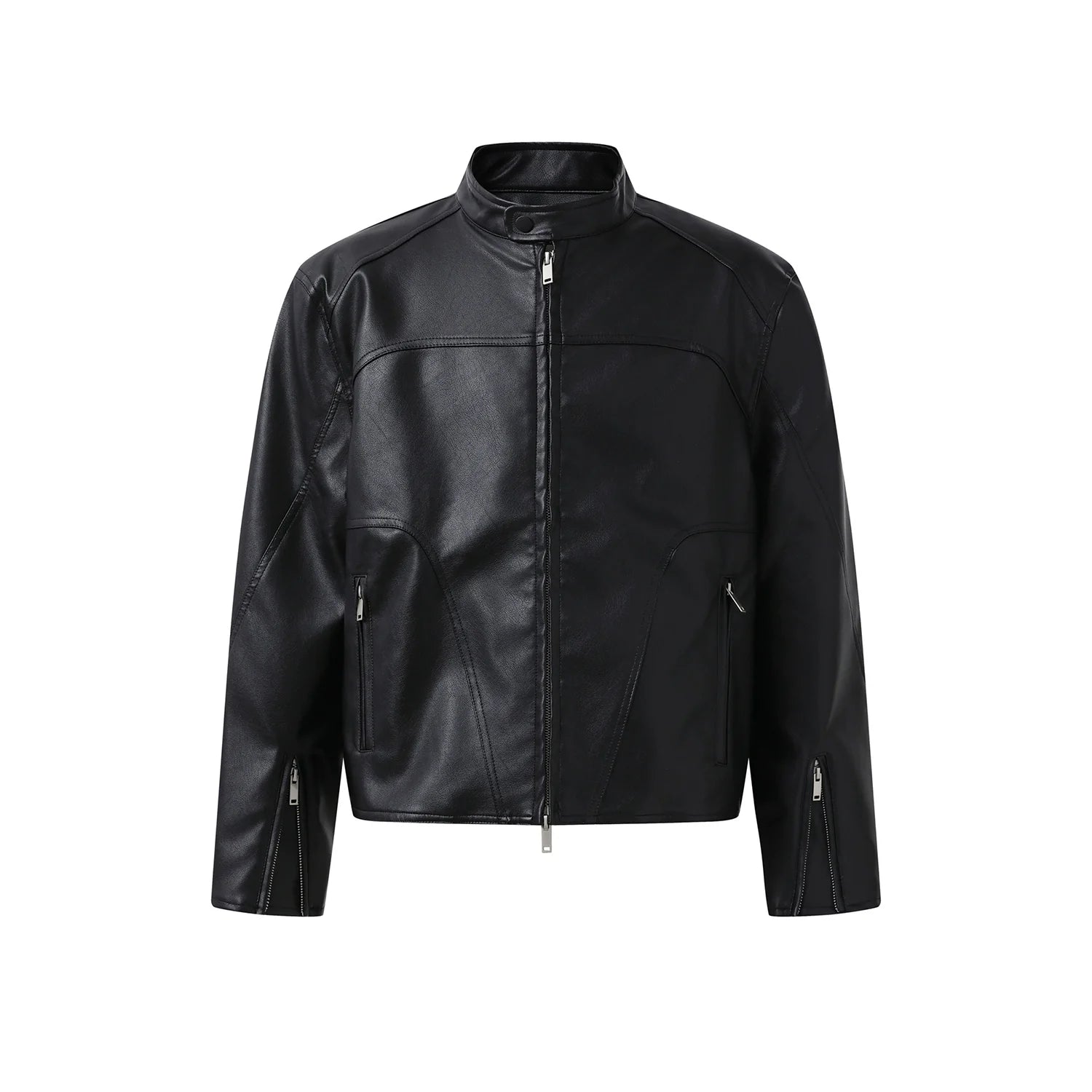 F3F Select Glossy PU Leather Racing Jacket