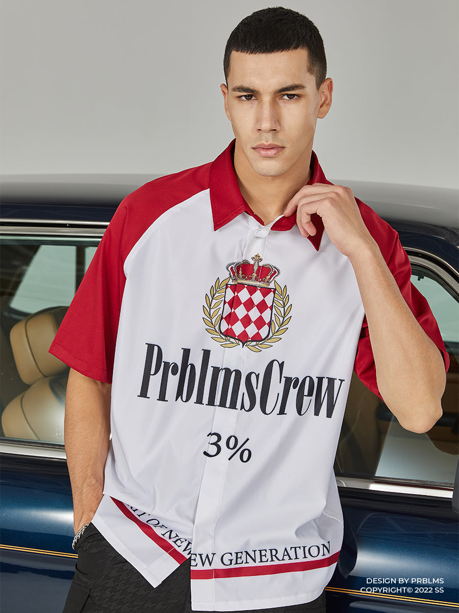 PRBLMS Marlboro Full Print LOGO Short Sleeved Shirt