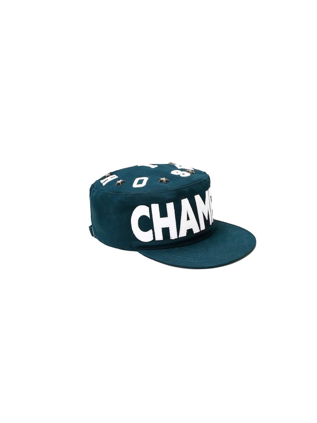 LIBERAFIT Star Studded Patch Embroidered Pillbox Cap