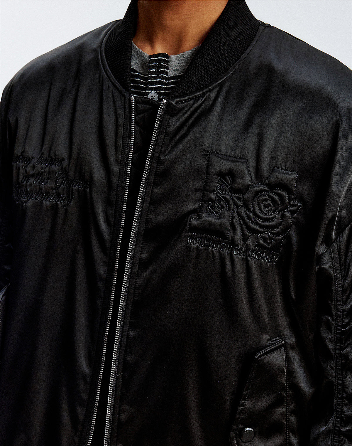 MEDM 3D Rose Foam MA-1 Bomber Jacket