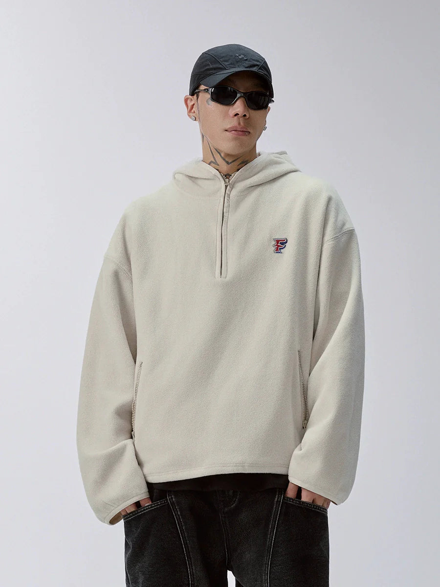 F2CE Fleece Half Zip Pullover Hoodie