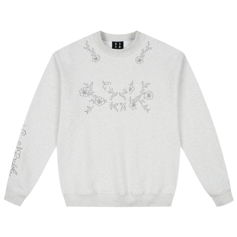 MEDM Floral Logo Embroidered Sweatshirt