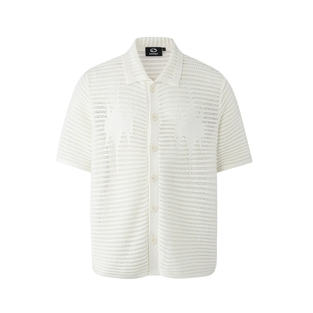 STEEPC Jacquard Short Sleeve Knit Shirt