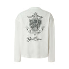 YADcrew Horse Vintage Print Long Sleeve Tee