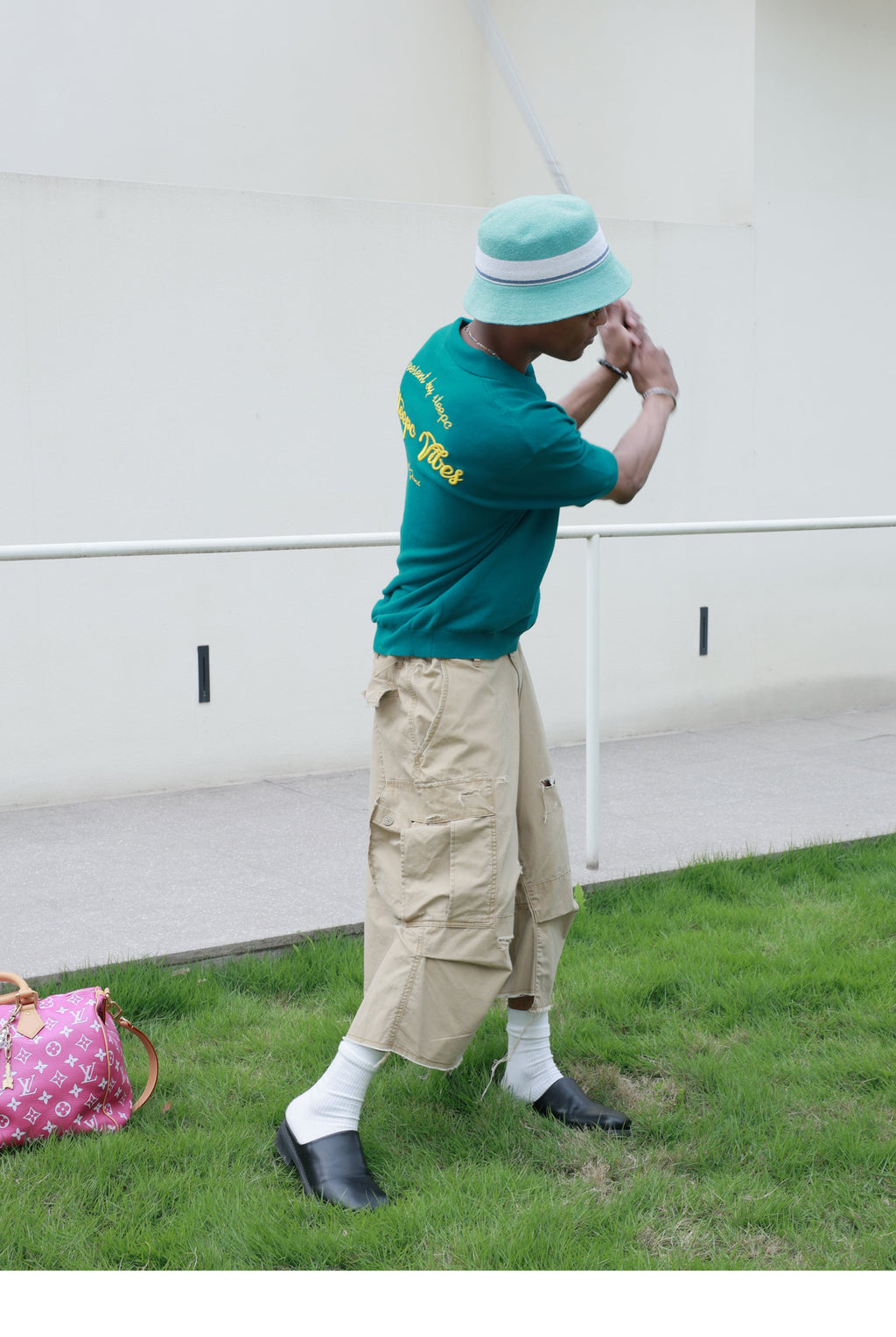 STEEPC Embroidered Boxy Knit Polo