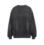 UNDERWATER Wormhole Destruction Alive Printed Faded Sweatshirt