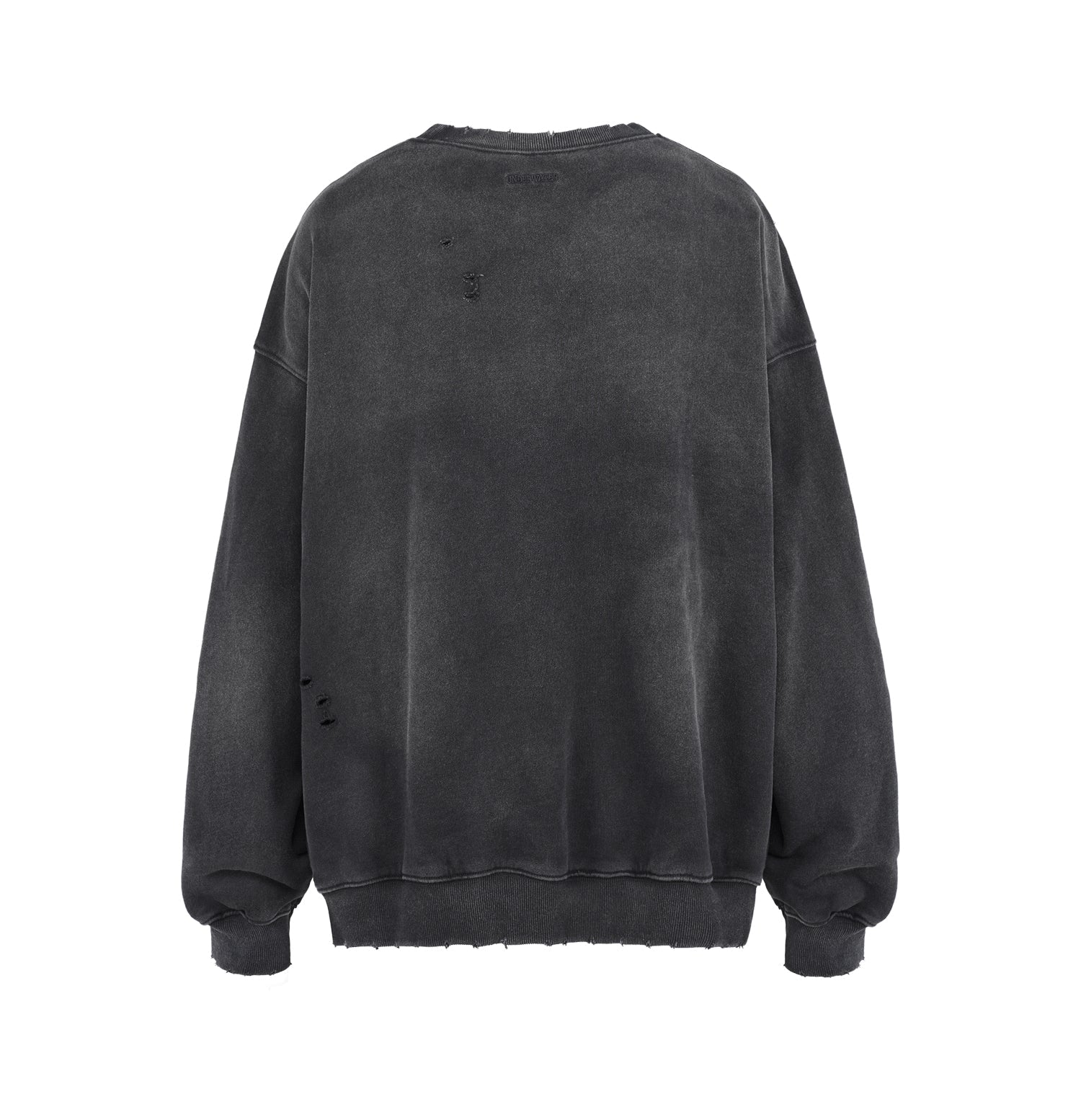 UNDERWATER Wormhole Destruction Alive Printed Faded Sweatshirt