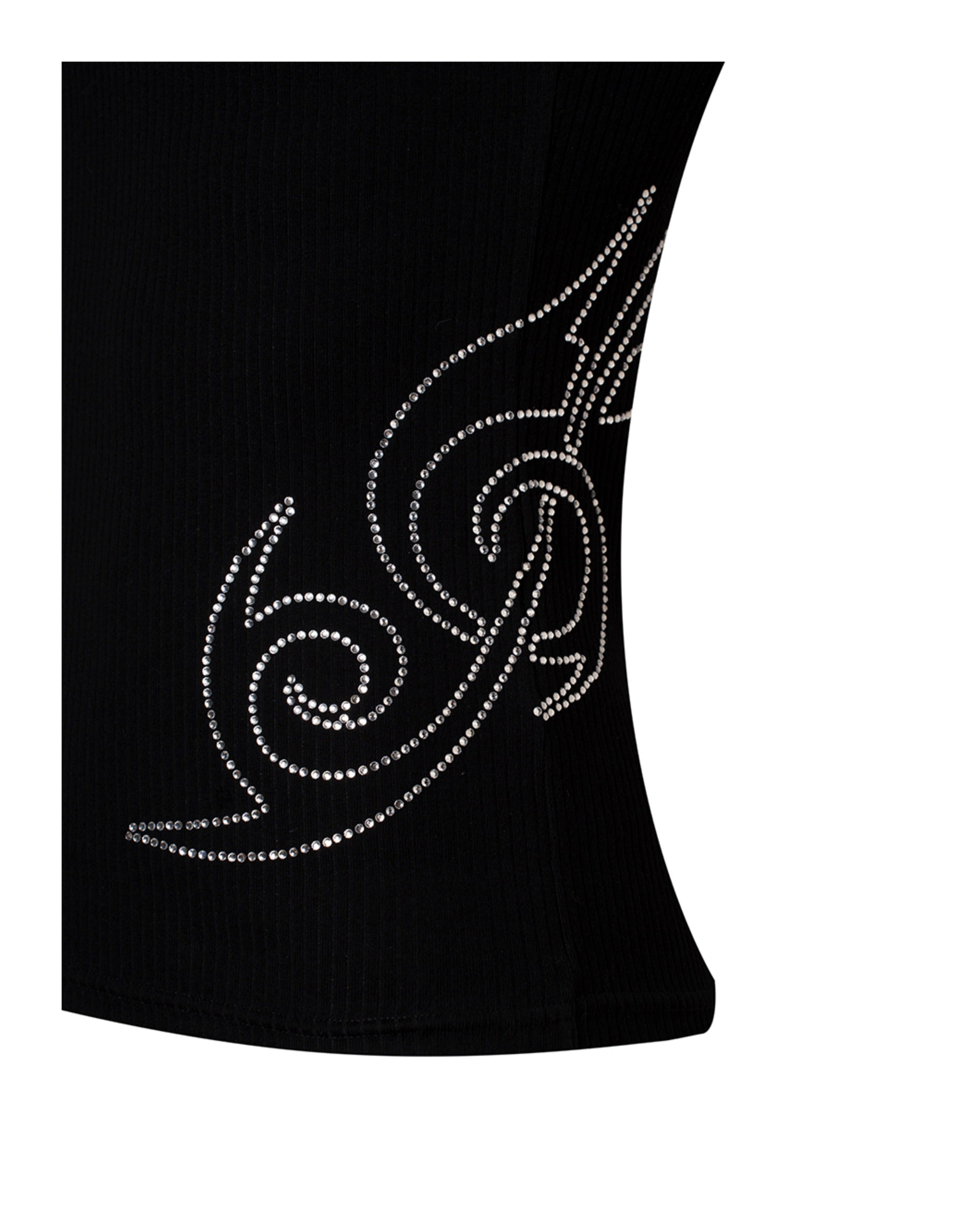 KARMANISTIC Rhinestone Embellished Tank Top