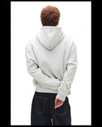 NOVACAM Vintage Monogram Print Zip Up Hoodie