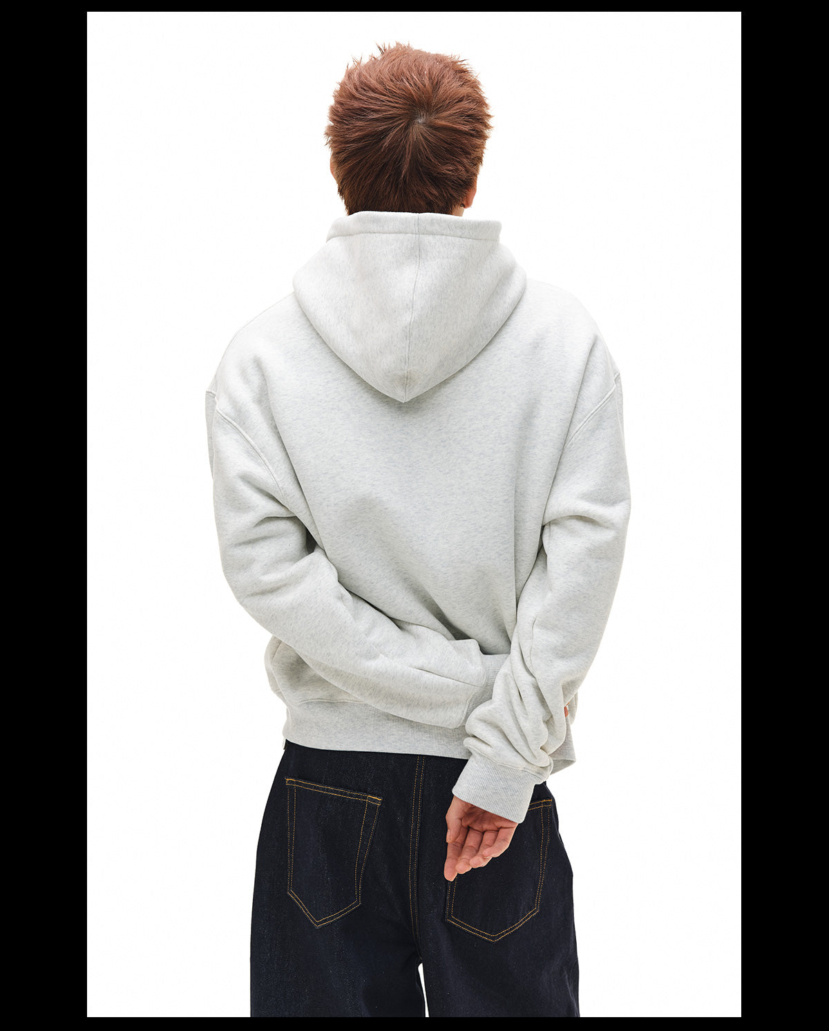 NOVACAM Vintage Monogram Print Zip Up Hoodie