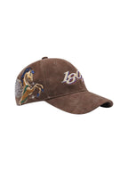 1807 Pegasus 3D Embroidered Flocked PU Leather Dad Hat