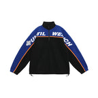 UNTILWERICH Half Zip Color Block Fleece Sweatshirt