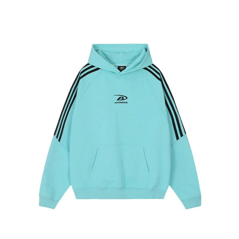Achock Bar Striped Logo Hoodie