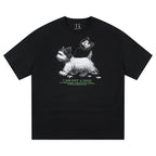MEDM Cat Ear Hat Puppy Balloon Print Tee