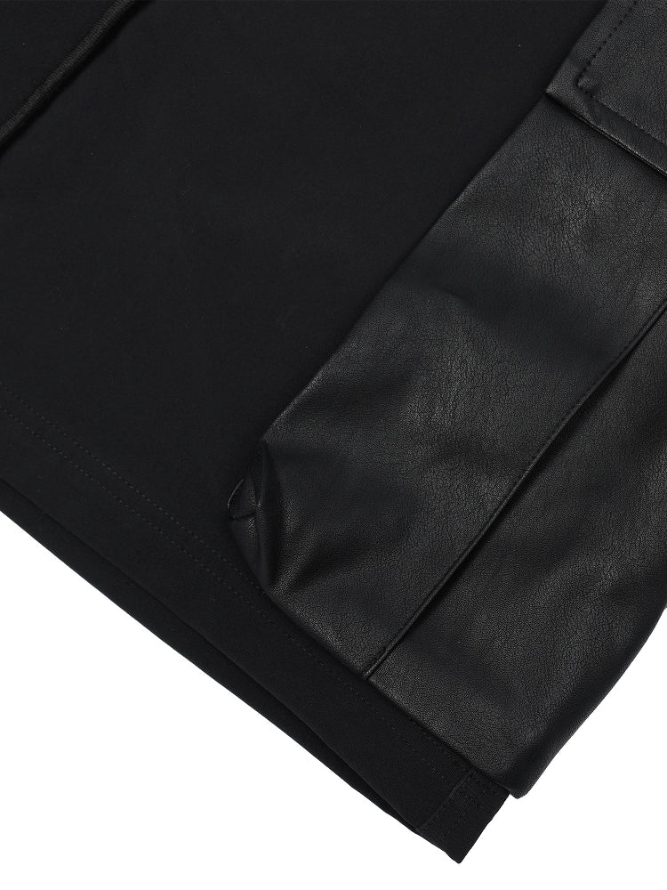 1807 Leather Pocket Work Cargo Shorts