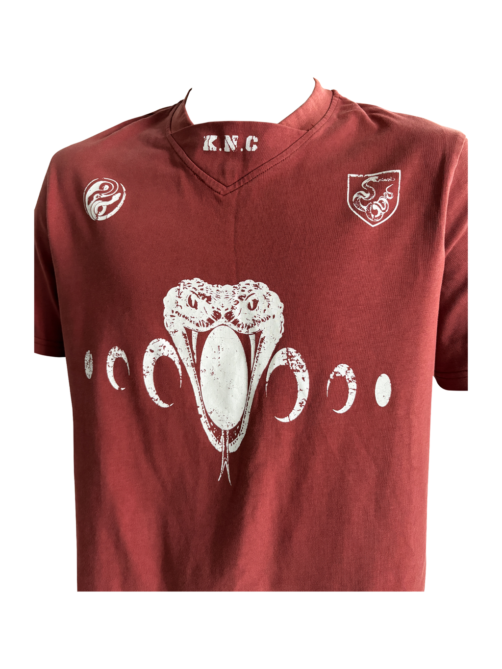KARMANISTIC Old Washed Snake Head Print Tee