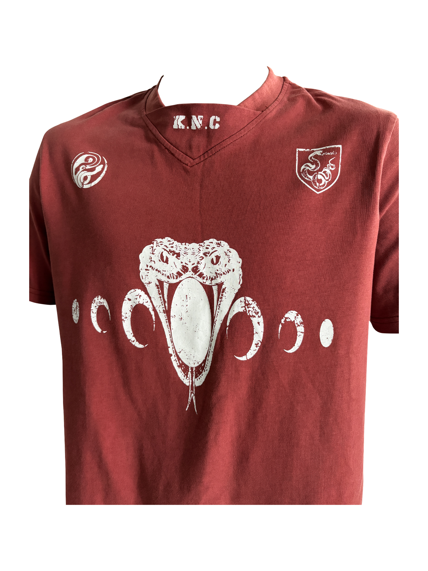 KARMANISTIC Old Washed Snake Head Print Tee
