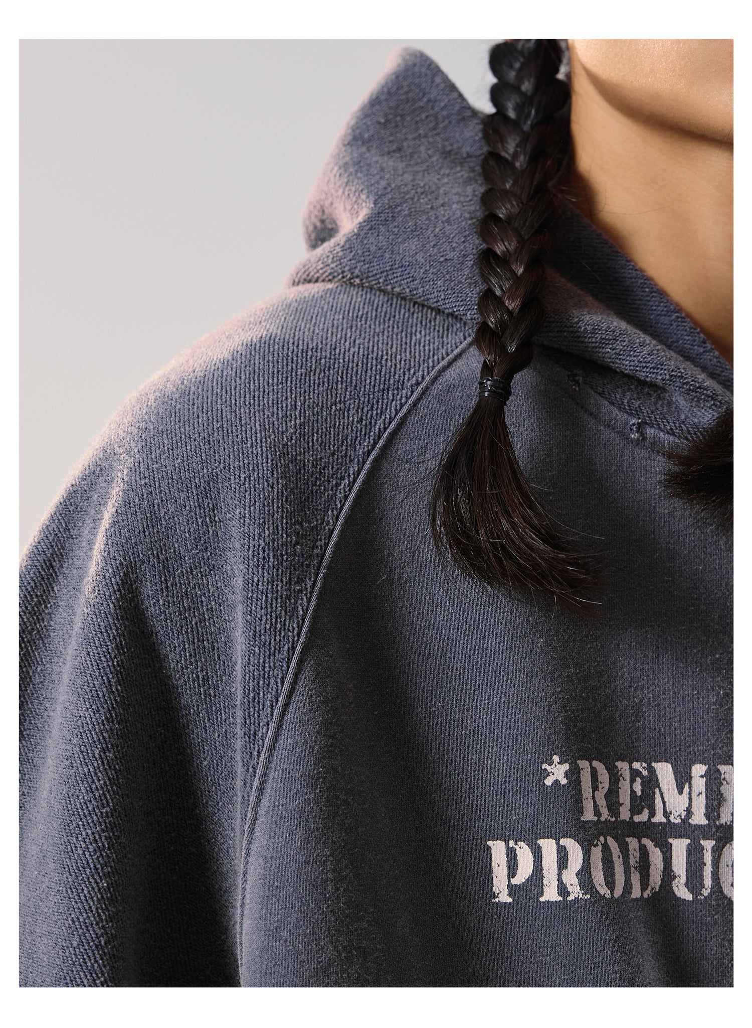Remedy Washed Reversible Raglan Hoodie