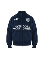 ANTIDOTE Logo Zip Knit Cardigan