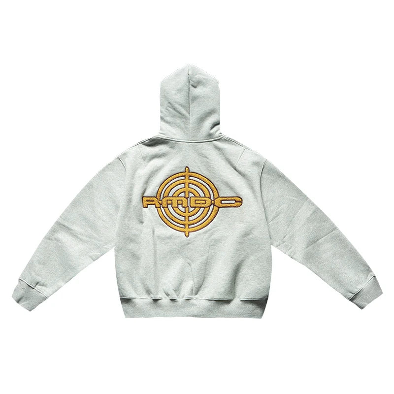 Remedy Terry Embroidery Zip Up Hoodie