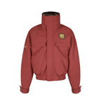 S45 Leopard Fur Lined Nylon Tactical Jacket