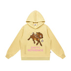 EMPTY REFERENCE Speckled Fawn Letter Print Hoodie