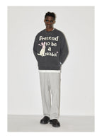 EMPTY REFERENCE Rabbit Kitten Print Sweatshirts