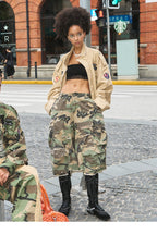 STEEPC Khaki Patch Embroidery M-65 Field Jacket