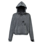 F2CE Washed Destruction Metal Logo Hoodie