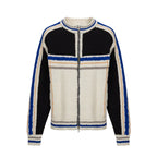 F2CE Color Block Zip Knit Cowichan Cardigan