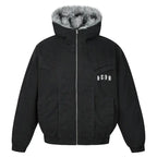 MEDM Fur Lined Washed Work Hooded Jacket