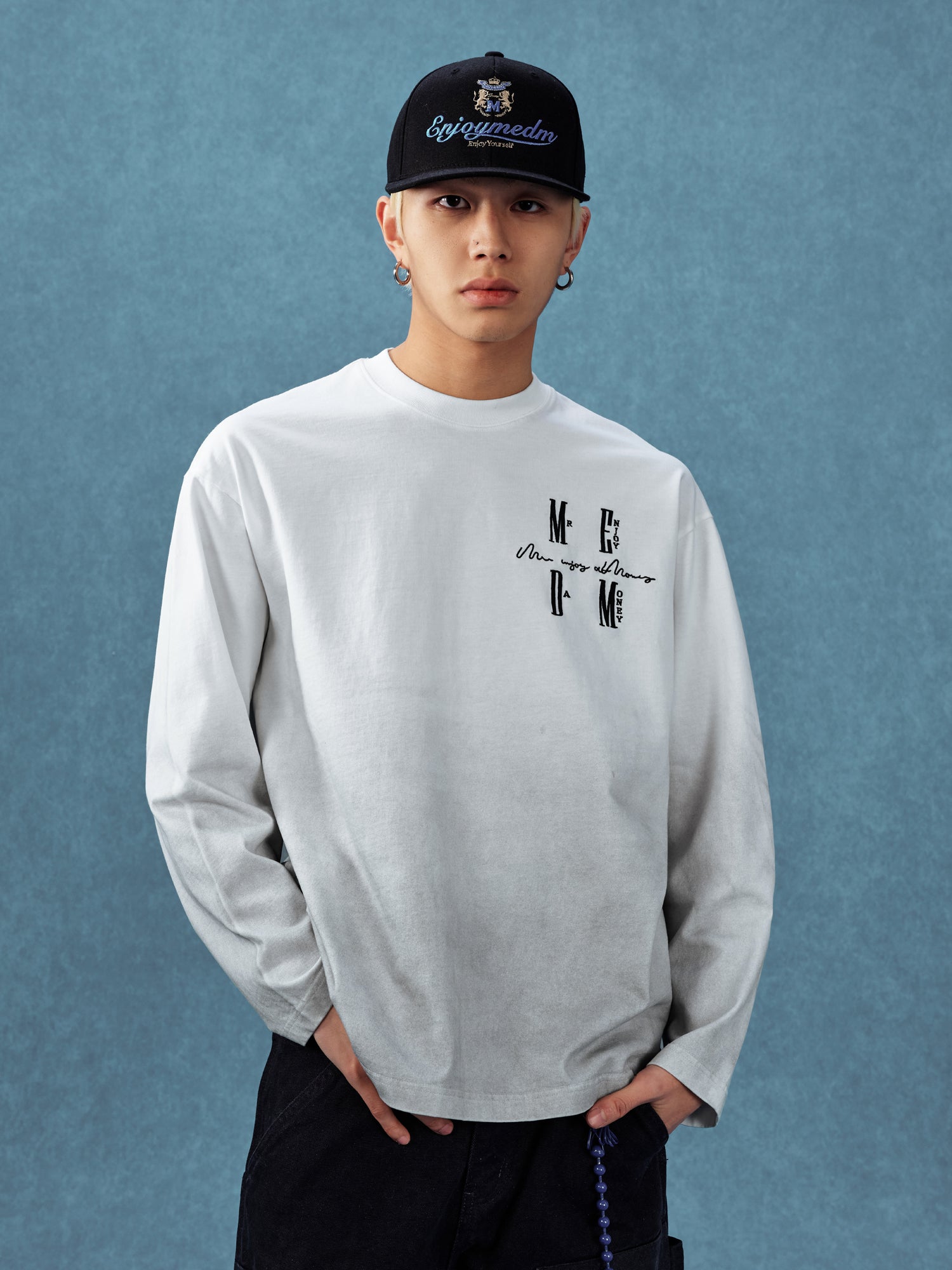 MEDM Gradient Washed Long Sleeve Tee