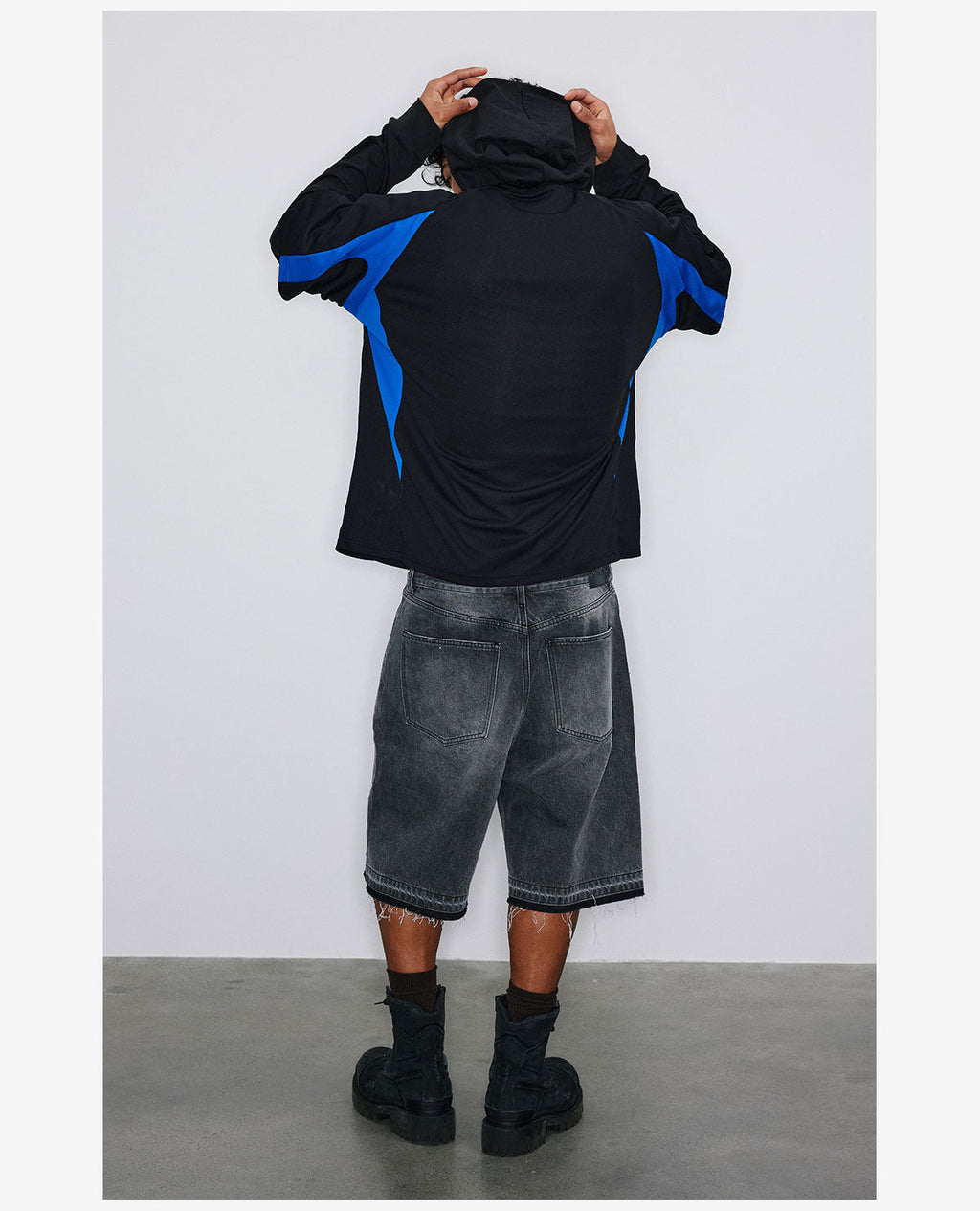 NOVACAM Soccer Jersey-Style Fake Two-Piece Hoodie
