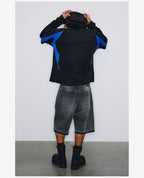 NOVACAM Soccer Jersey-Style Fake Two-Piece Hoodie
