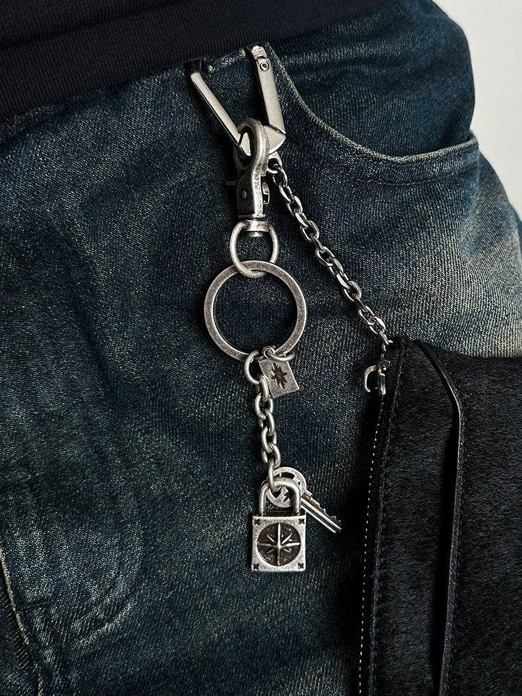 Remedy Key Lock Metal Keychain