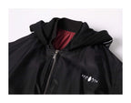 KARMANISTIC Embroidered Hooded Puffer Bomber Jacket