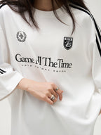 VOTE Black & White Striped Uniform Jersey Tee