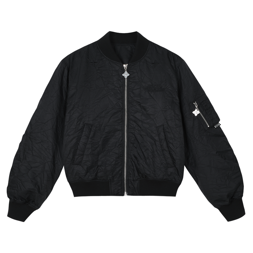 MEDM Crinkled Nylon MA-1 Bomber Jacket