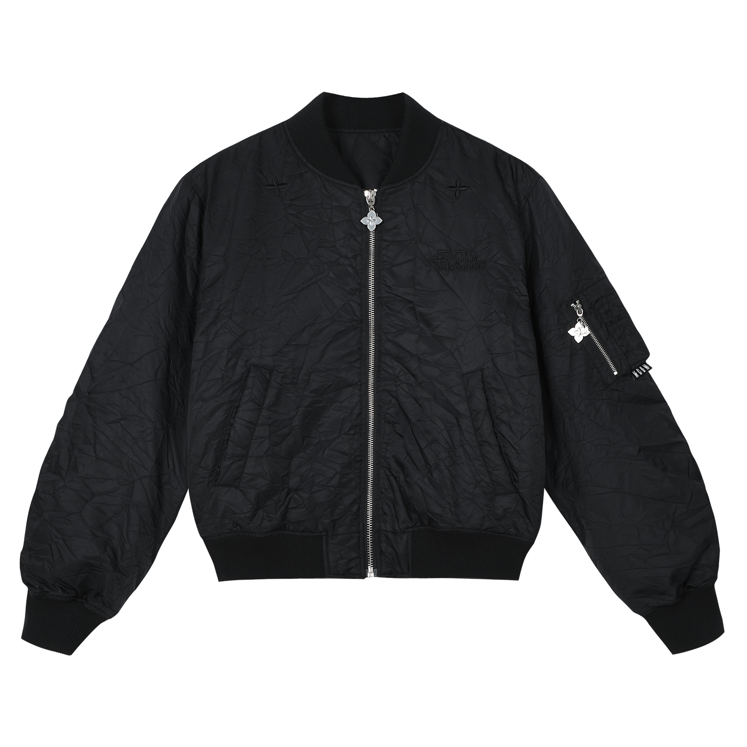 MEDM Crinkled Nylon MA-1 Bomber Jacket
