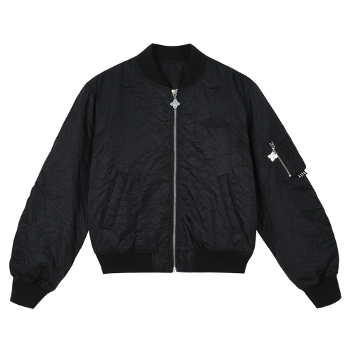MEDM Crinkled Nylon MA-1 Bomber Jacket