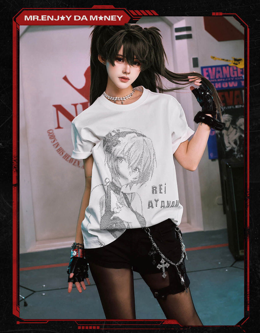 MEDM x EVA NEVER END Character Code Graphic Tee
