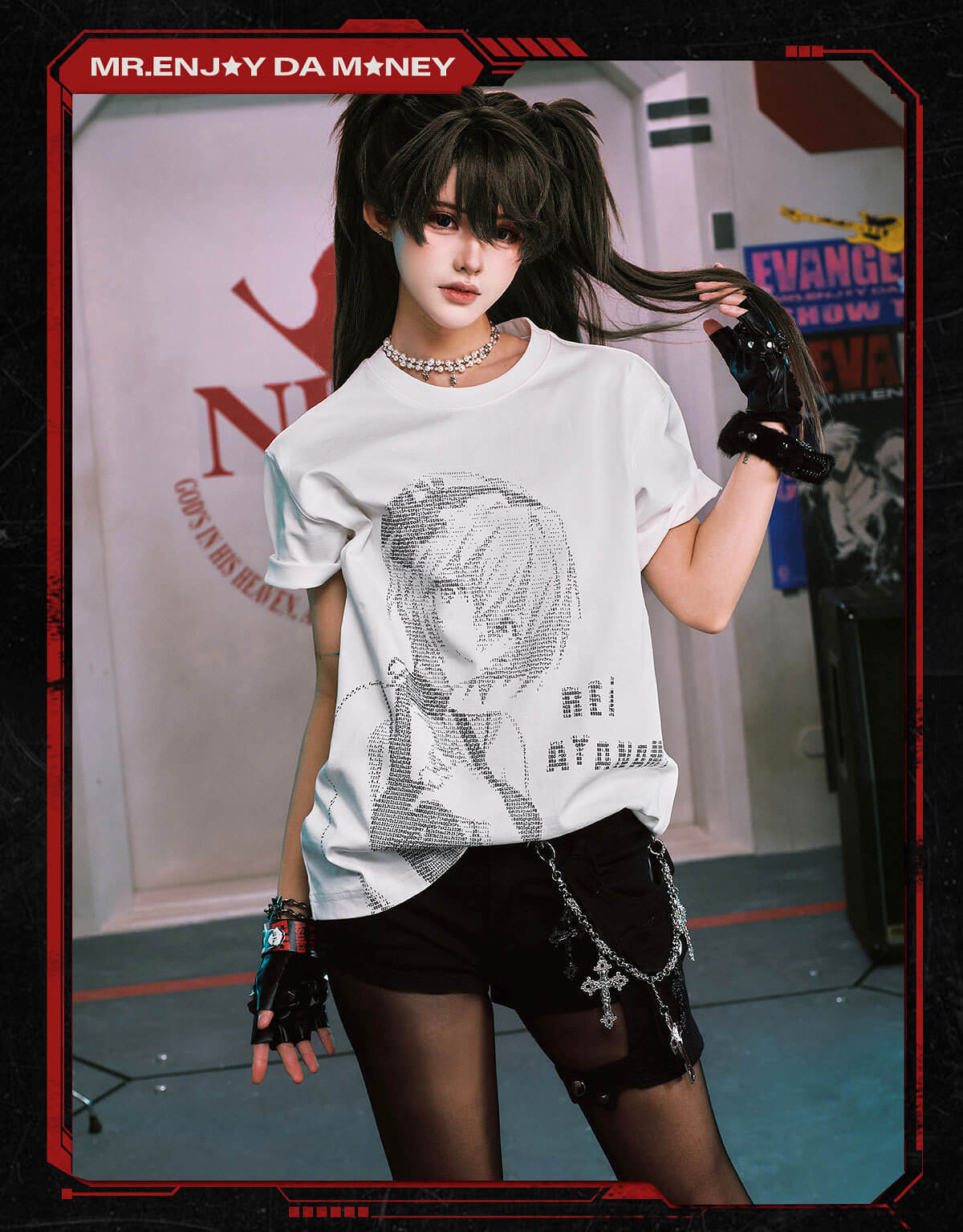 MEDM x EVA NEVER END Character Code Graphic Tee