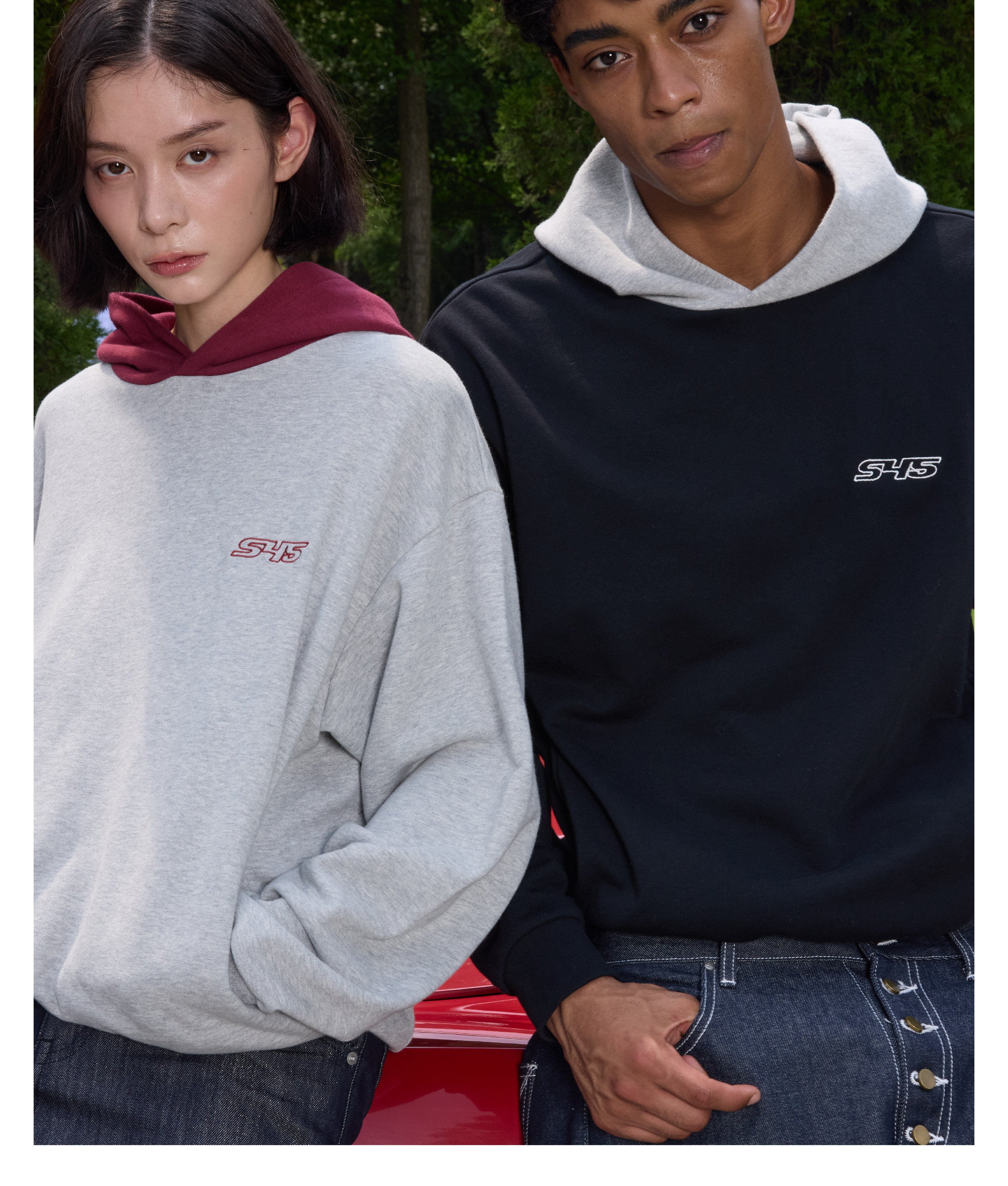 S45 Colorblock Logo Hoodie