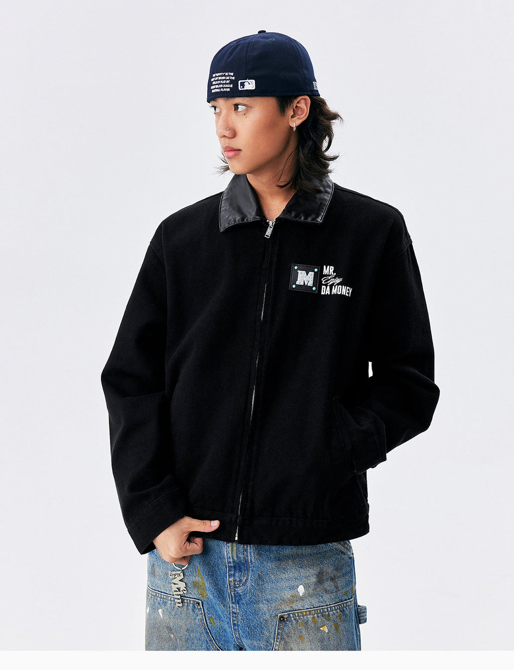 MEDM Turquoise Metal Patch Detroit Jacket