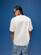 1807 I Love Graffiti Print Distressed Short Sleeve Tee
